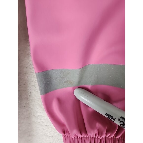 Didriksons Galon Waterproof Rain Jacket Pink Kids Size 100 or 4T - Picture 11 of 16